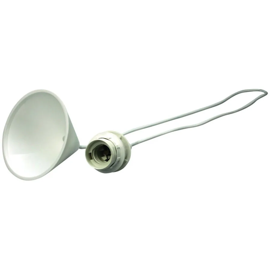 Lampenfassung Elektrokleinteil Weiss Kunststoff