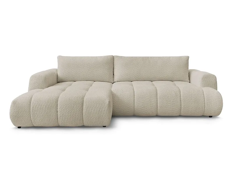 Ecksofa BOBOCHIC FUJI Boucle-Stoff beige