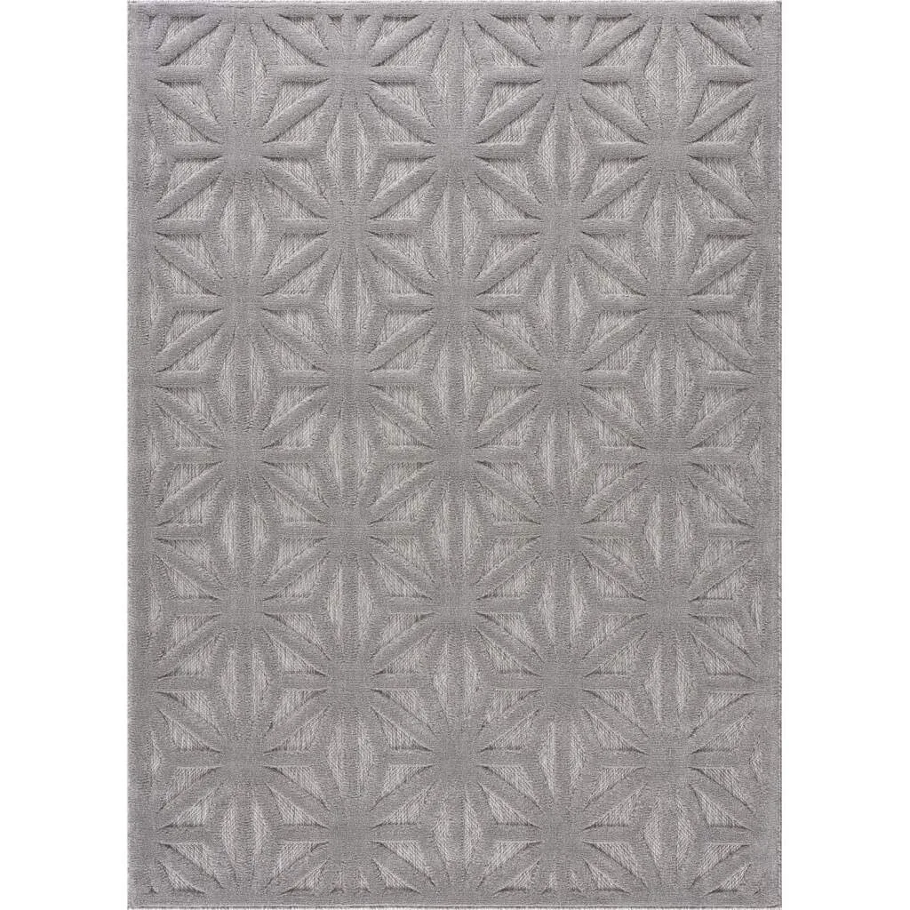 Shaggy Indoor-Outdoor - Preston (grå) (Størrelse: 160 x 230 cm)
