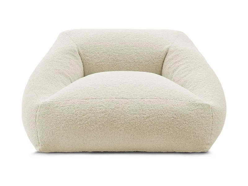Hocker BOBOCHIC LILIBET 125x125x77cm boucle-stoff beige