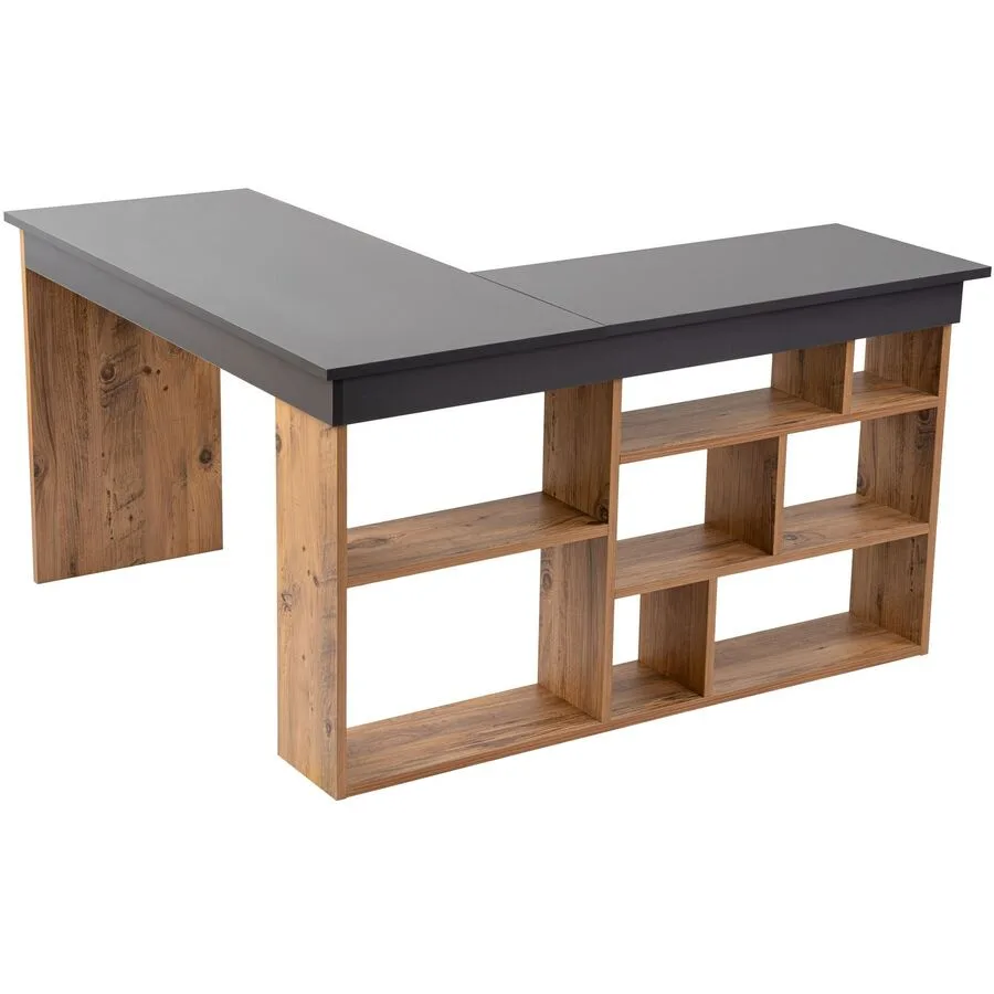 Schreibtisch Georis anthrazit Holzwerkstoff B 130 T 120 cm