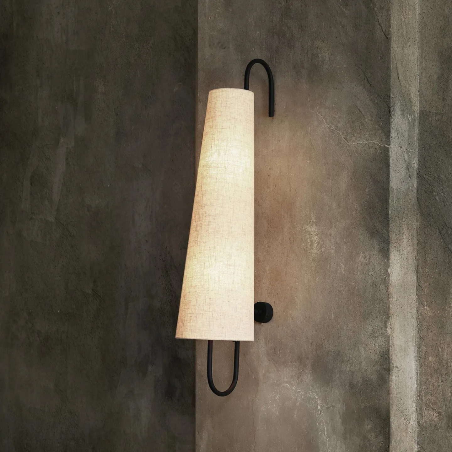 Ferm Living Ancora Wandleuchte Black-Natural