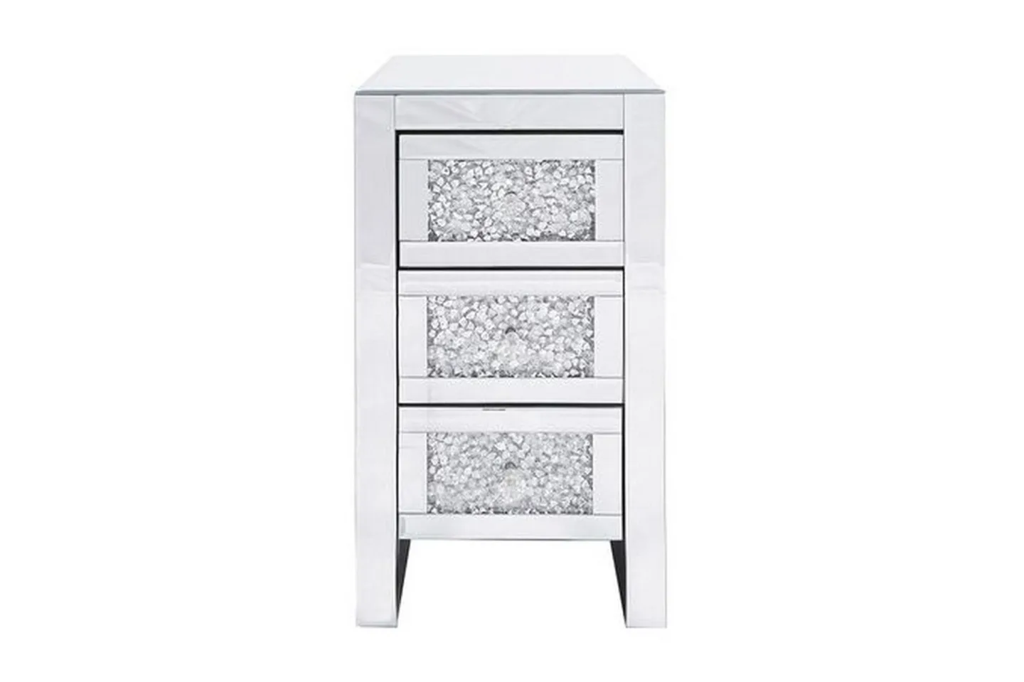 Sängbord Avoudrey 30 cm - Spegeleffekt/Silver