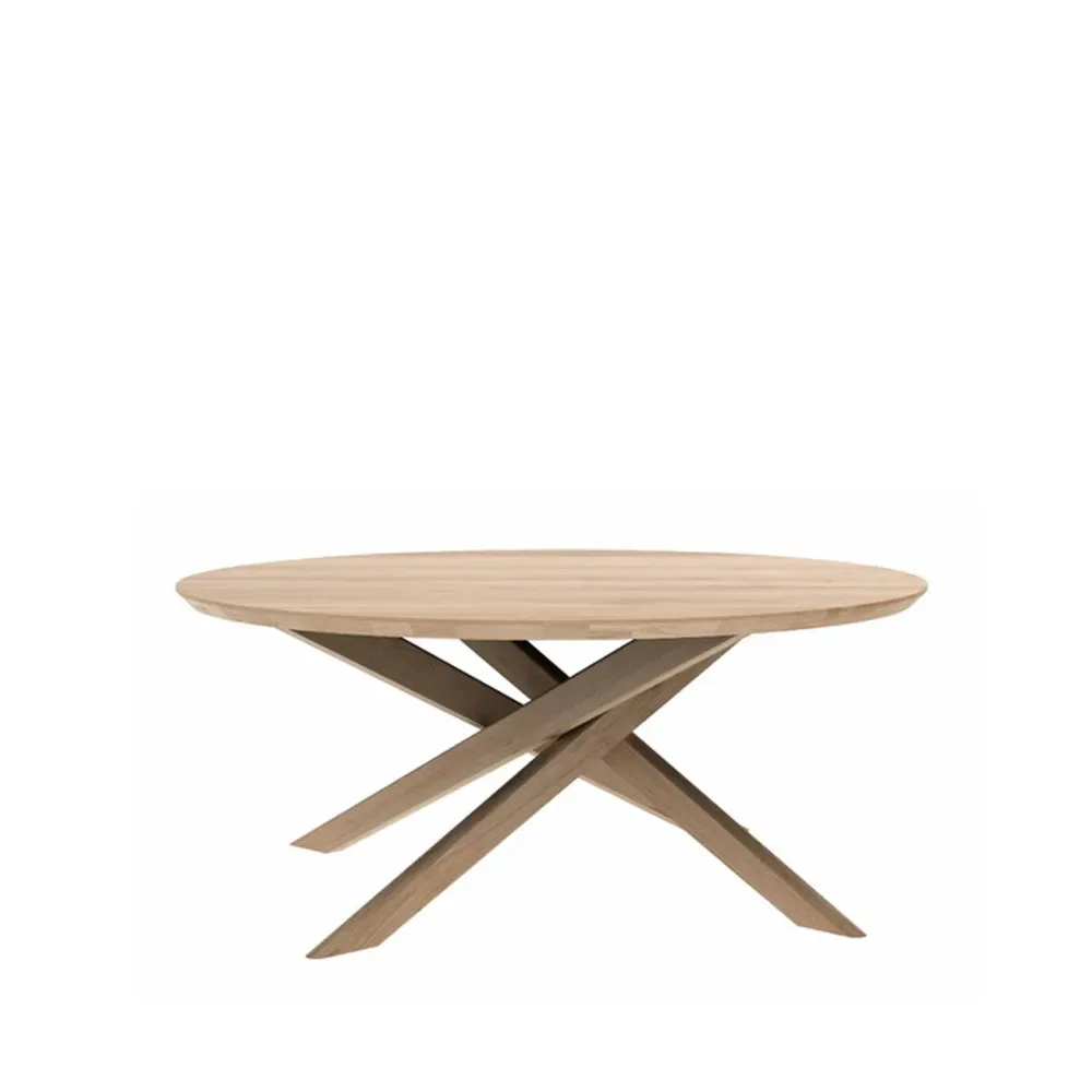 Ethnicraft Mikado Couchtisch Ø100 cm Oak wax oil round
