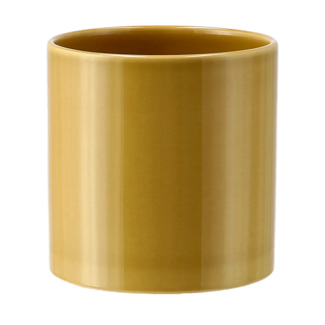 Scandi Living Sleek Blumentopf Ø 12 cm Mustard