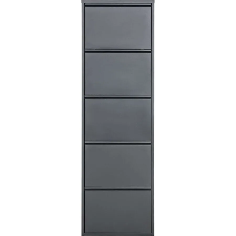 Schuhschrank Vinci anthrazit Metall B 51 H 169 cm