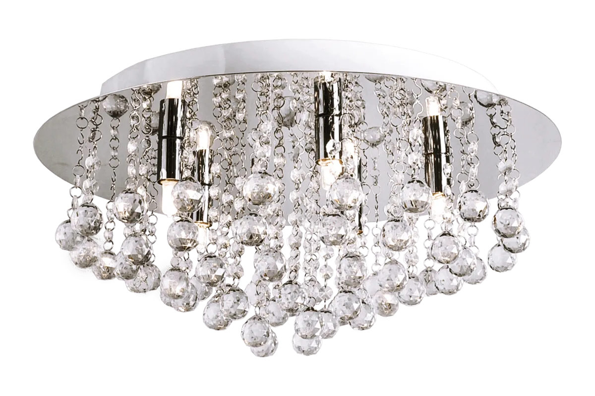 Aneta Lighting - Madelene Ø50 - Kristallkrona - Krom
