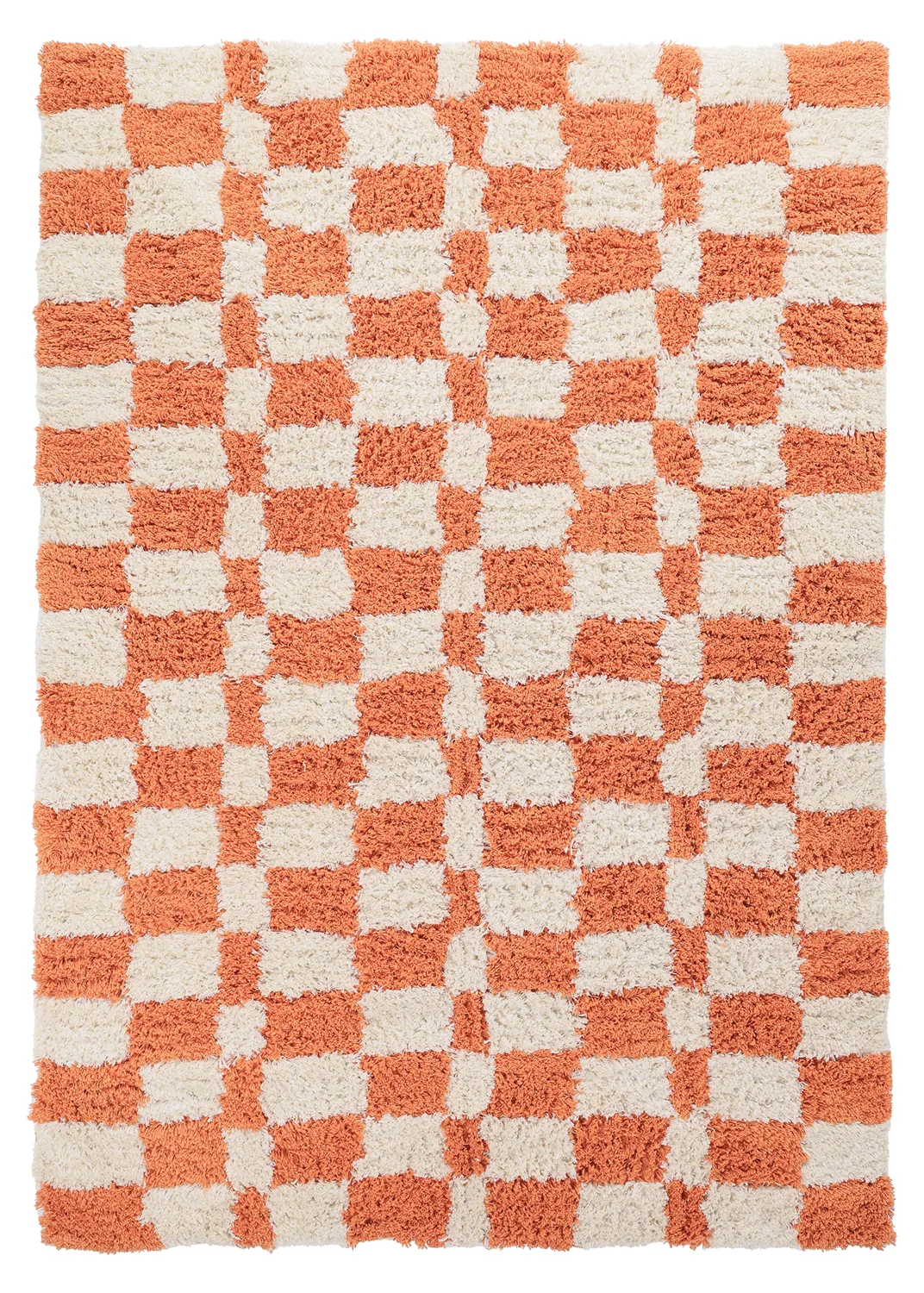 Ryetepper - Atrani Natural Cotton Shaggy (oransje) (Størrelse: 133 x 190 cm)