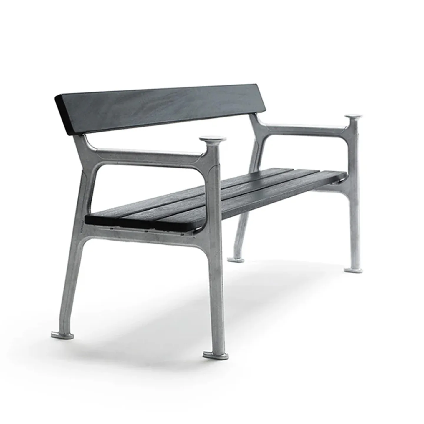 Byarums Bruk - Soffa Vilamoura - Svartlaserad Mahogny/Natur - Soffor utomhus - Mårten Cyrén - Metall/Trä