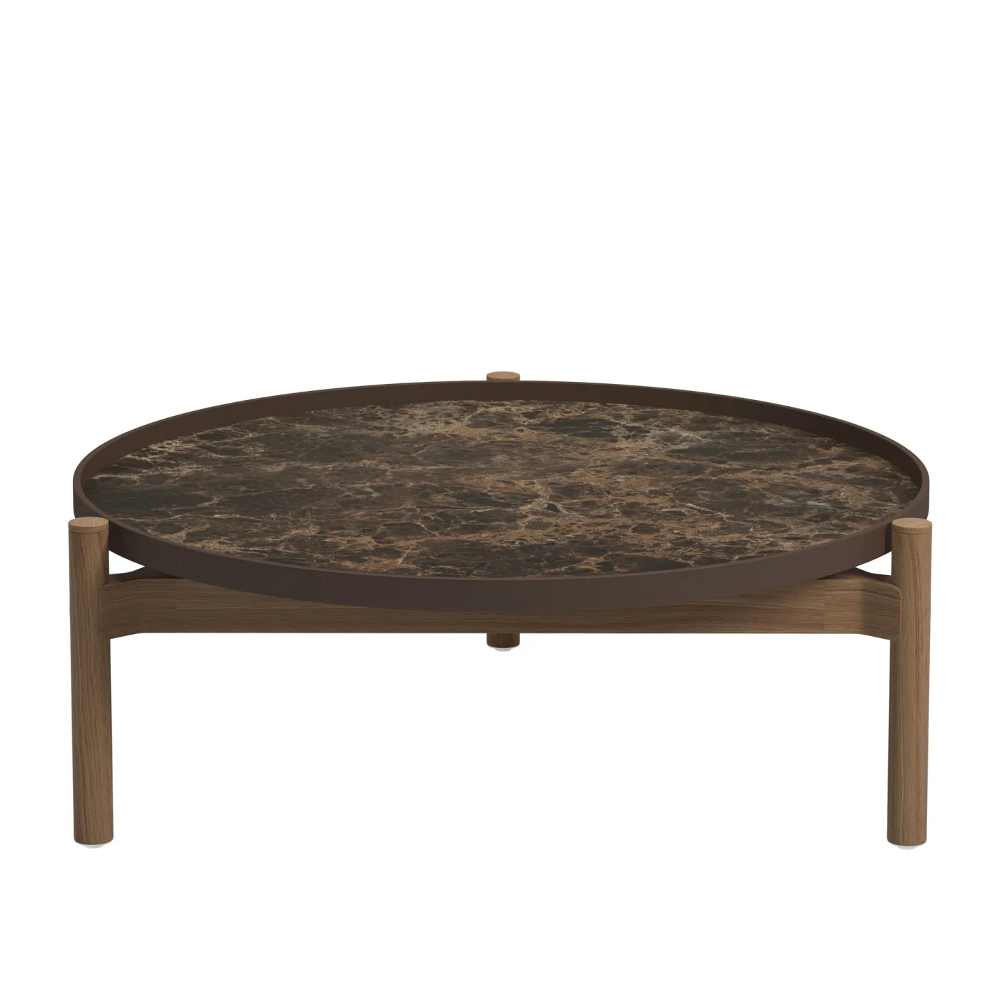 Gloster - Sepal Coffee Table - Java/Emperor - Soffbord utomhus - Mark Gabbertas - Brun,Träfärgad - Metall/Trä