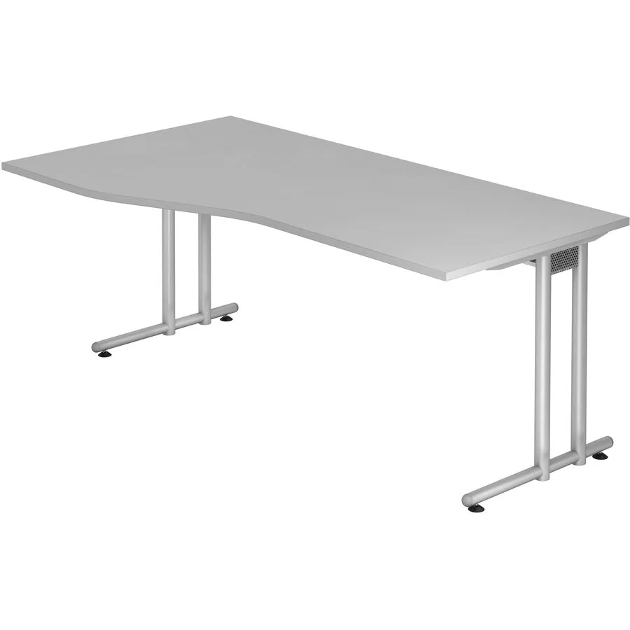 Schreibtisch Office grau Holzwerkstoff B 180 T 100 cm