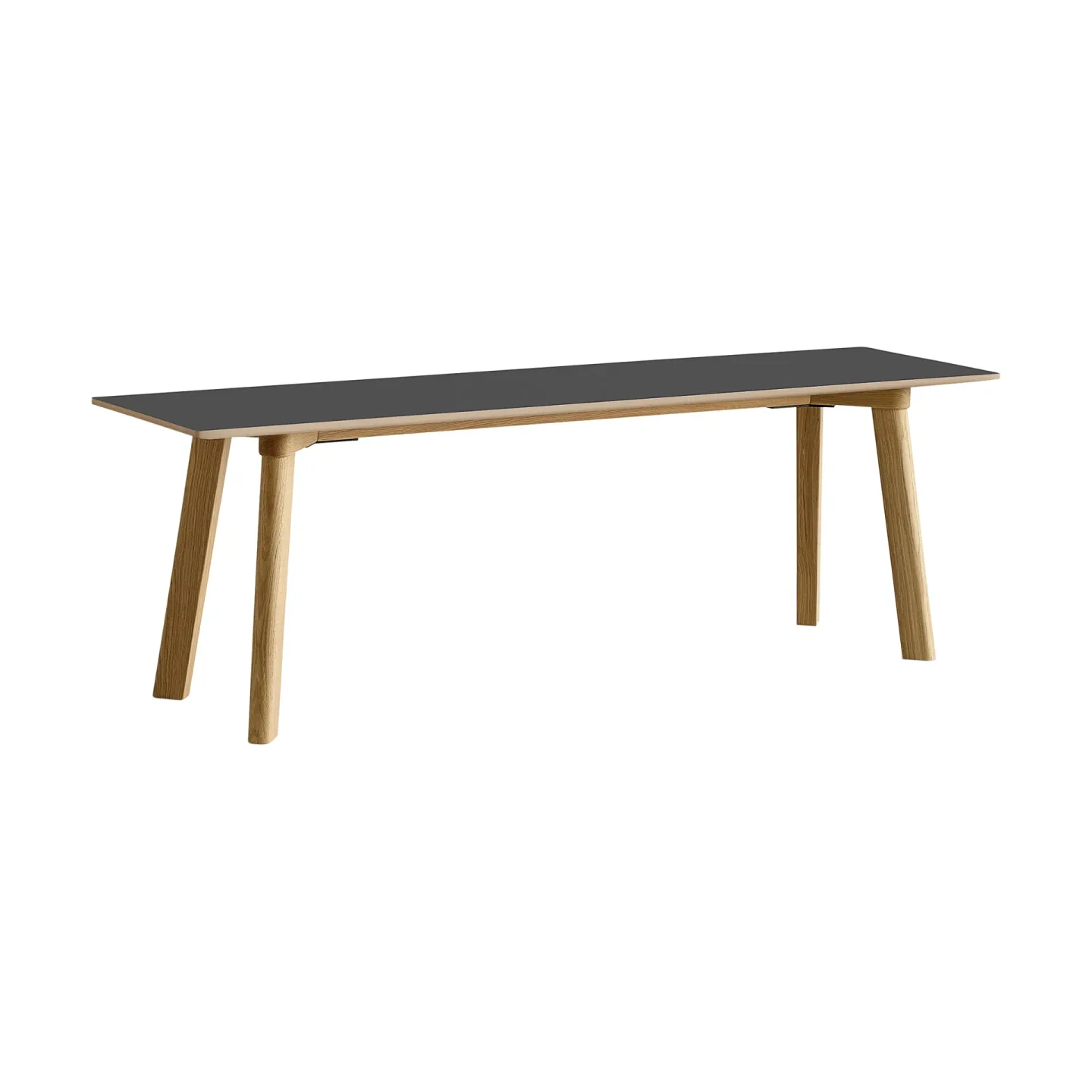 HAY CPH215 Deux 2.0 bänk 140 cm Stone grey-lacquered oak