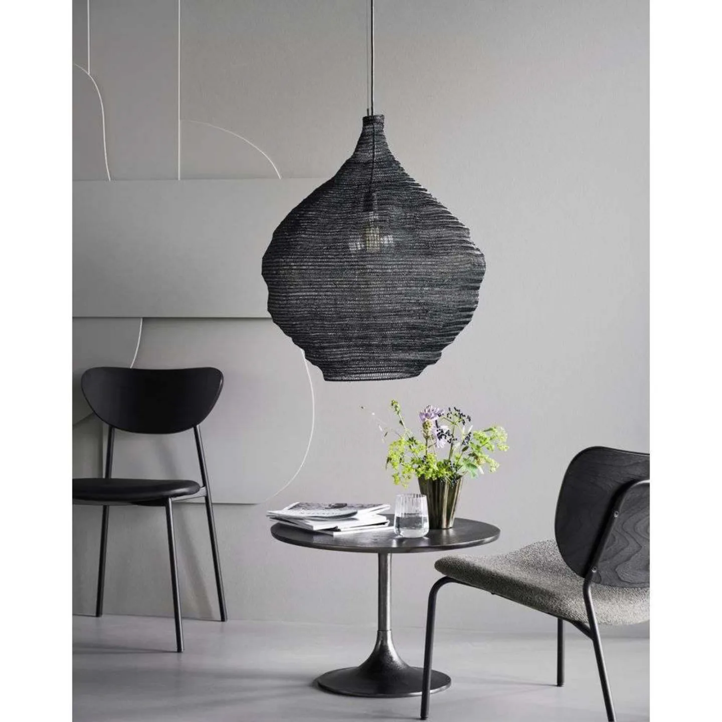 Mesh Pendelleuchte Ø60 Black - House Doctor - Esszimmer - Metall
