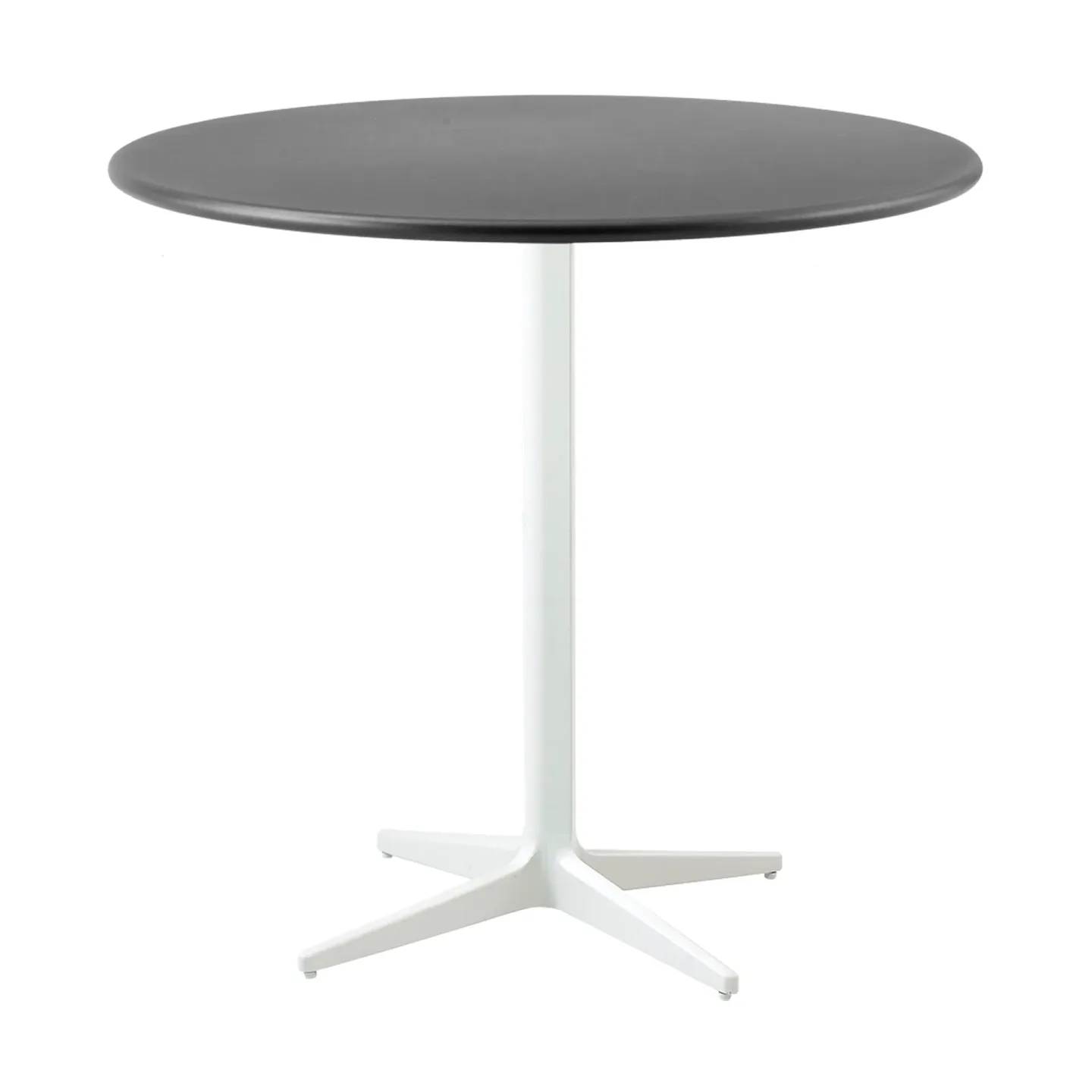 Cane-line Drop Café-Tisch Ø80 cm Lava Grau-White