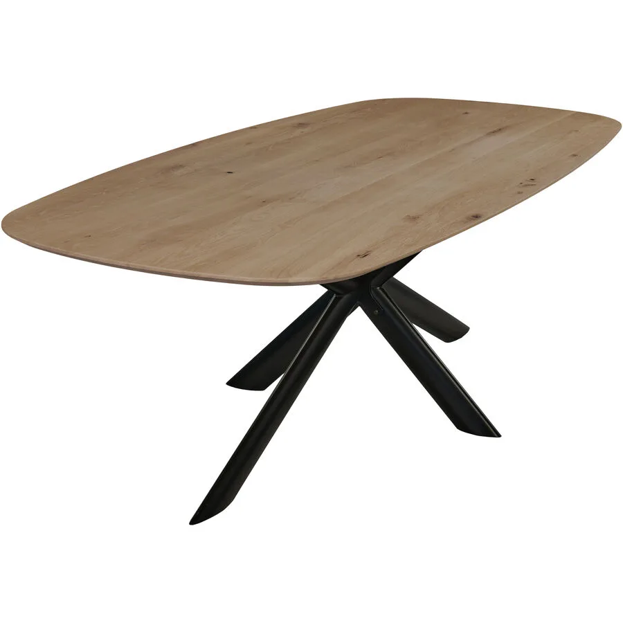 Tisch Fadri Weiss Holz 110 cm - Material: Wildeiche