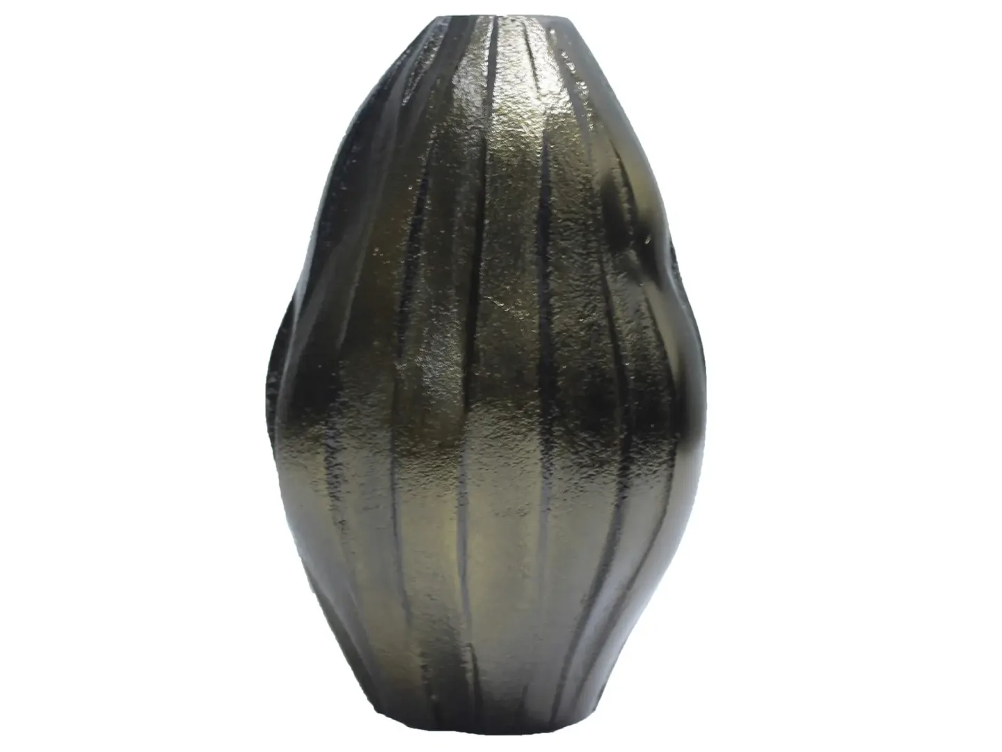 Decofinder Vase Metall Antikmessing H: 20 cm | Schubiger Möbel