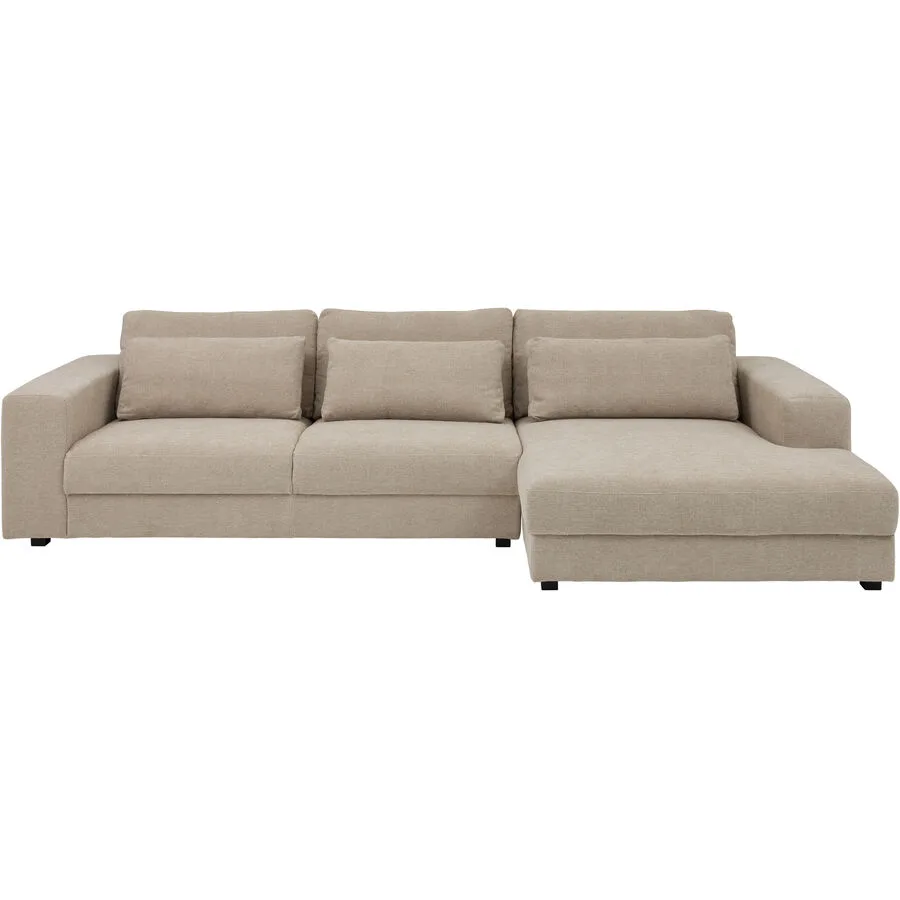 Ecksofa Linea Beige Stoff 342 cm 163 cm