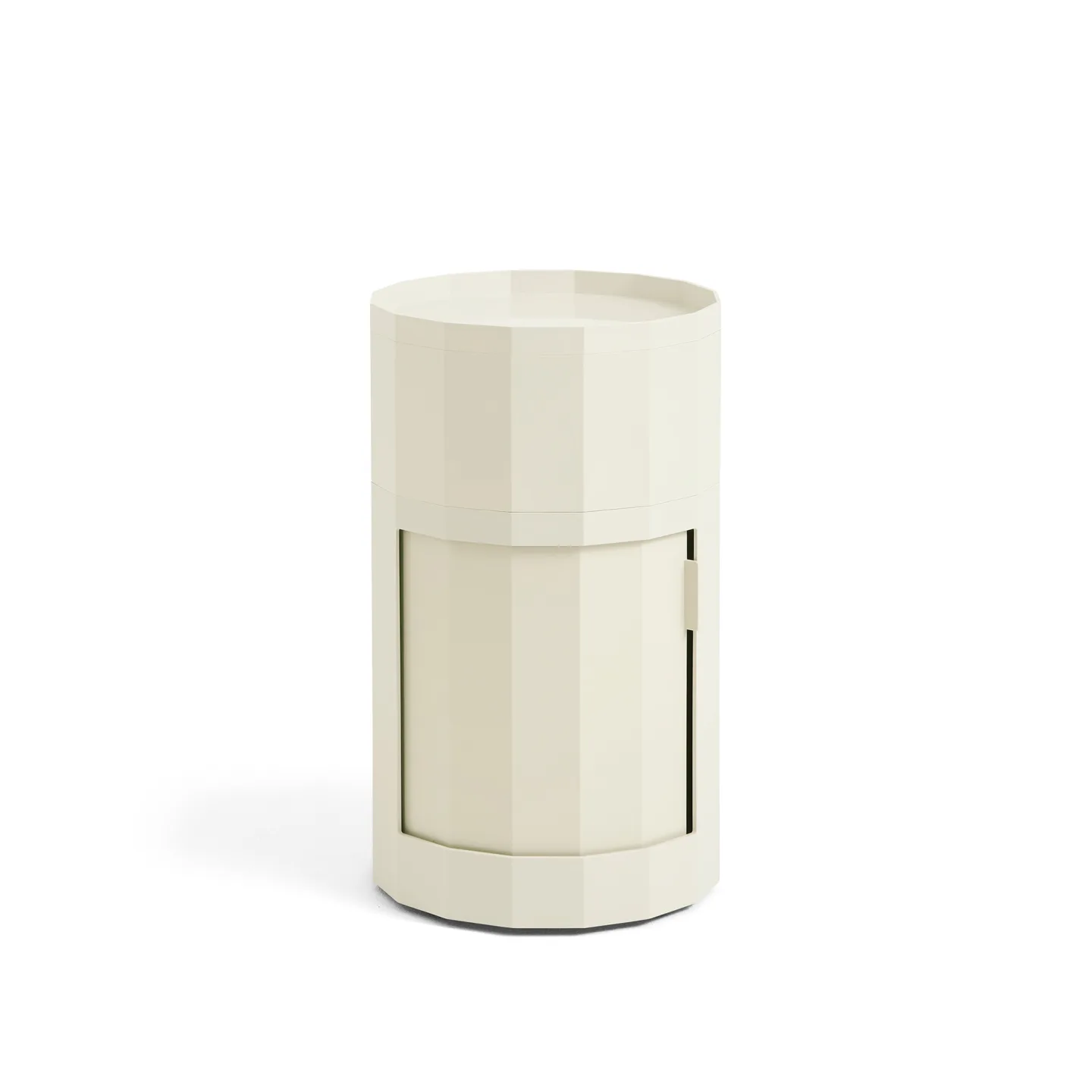 HAY - Facet Cabinet Incl. Feet And Castors High Eggshell - Sidobord - Stefan Scholten - Vit - Plast