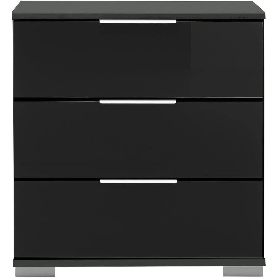 Nachttisch Peyton C schwarz Holzwerkstoff B 52 H 58 cm