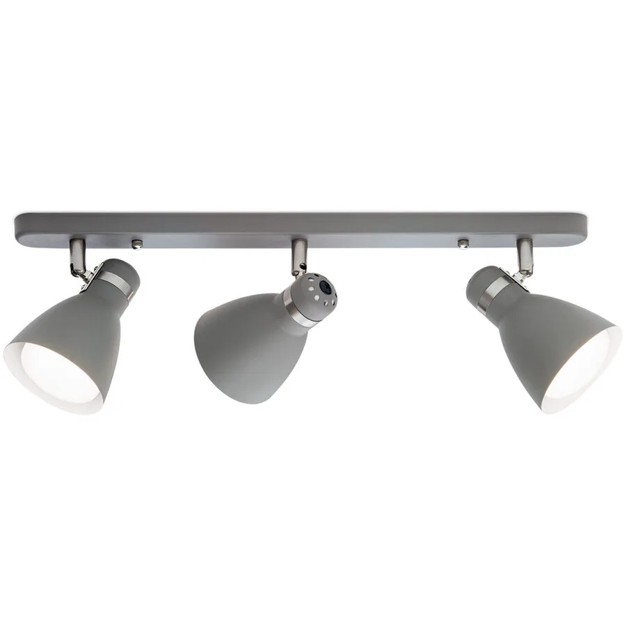Spot School Grau Stahl 55 cm 14 cm