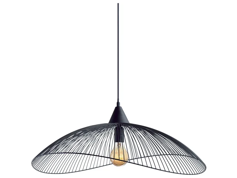 Hängelampe CLEO 65x24cm 40W schwarz