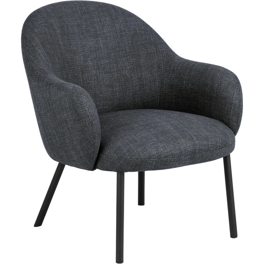 Sessel Spencer Grau Stoff 70 cm 75 cm