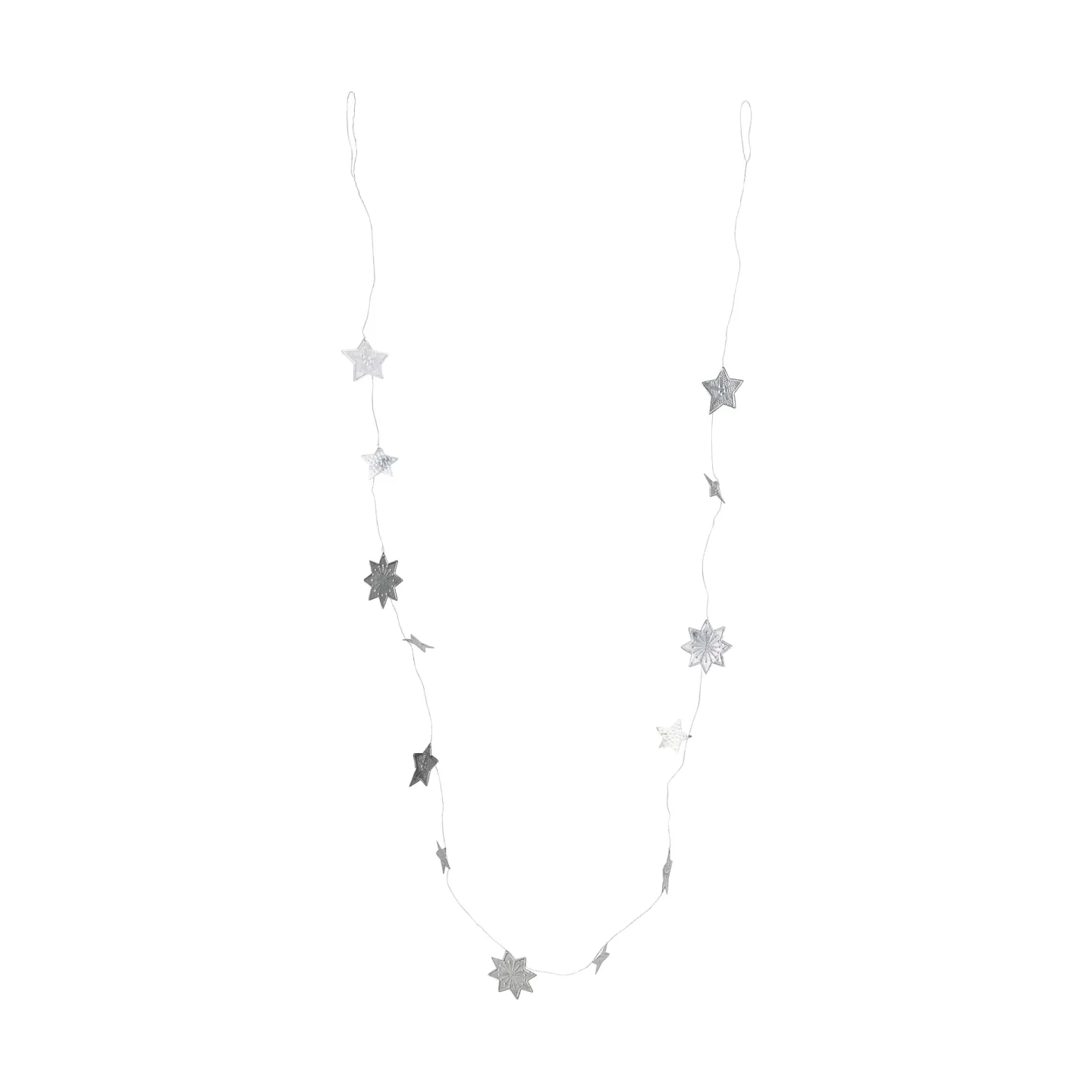 House Doctor Stars girlang Silver finish, 200 cm