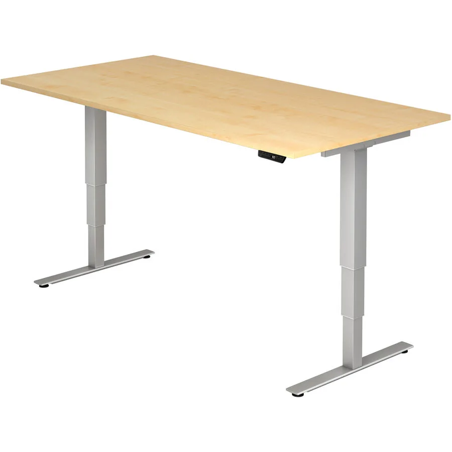 Schreibtisch Office Ahorn Holzwerkstoff Höhenverstellbar B 200 T 100 cm