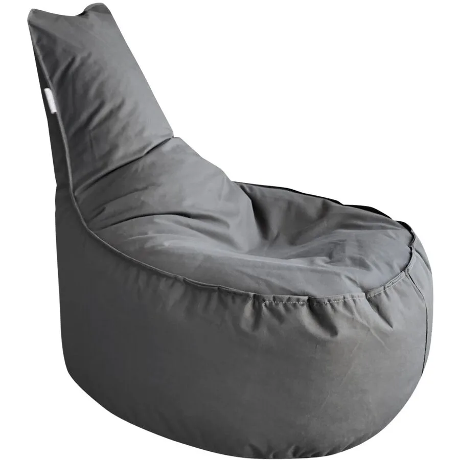 Sitzsack Beany dunkelgrau Polyester B 60 cm