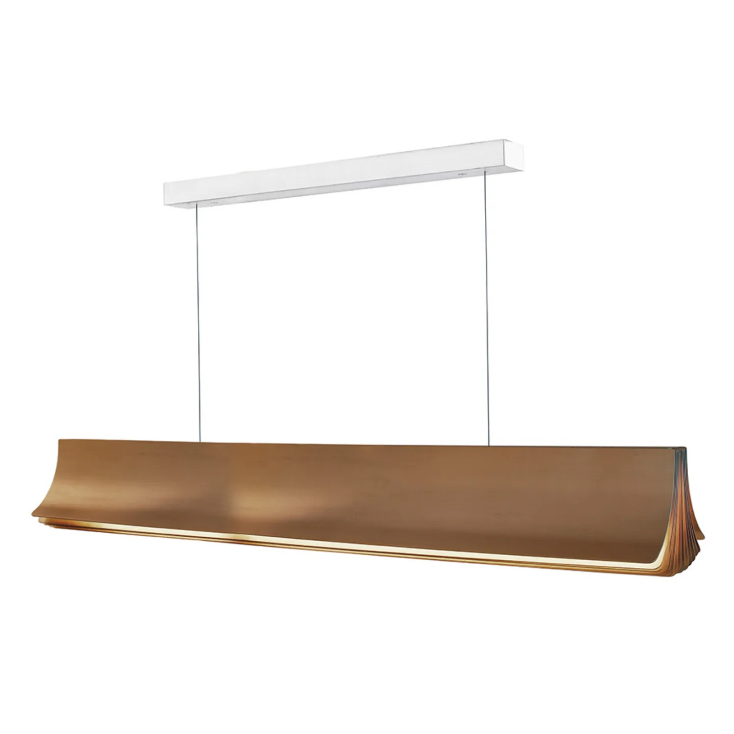 Respiro 1200 Pendelleuchte Gold/Gold - DCW - Wohnzimmer - Aluminium