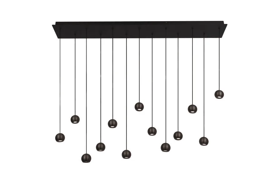 Lucide - Montana 130cm - Taklampa - Brun