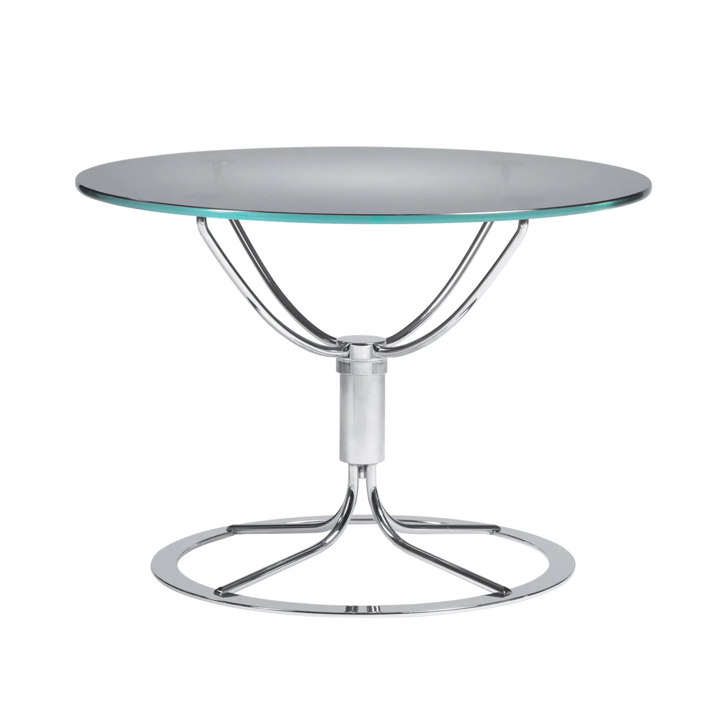 Bruno Mathsson International - Mi 0687 Jetson Bord - Rastrerat glas - Soffbord - Bruno Mathsson - Transparent - Glas/Metall