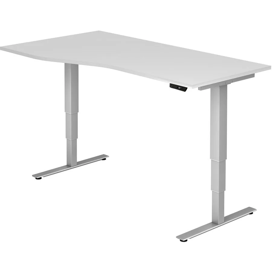 Schreibtisch Office Weiss Holz 180 cm - Material: Holzwerkstoff