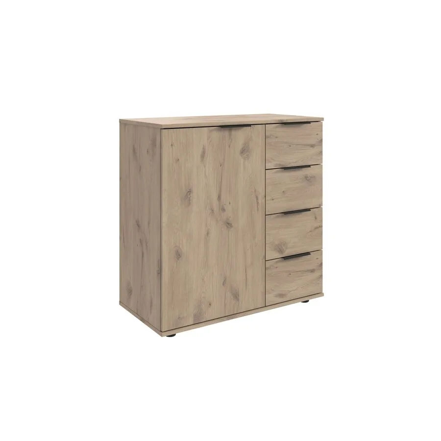 Kommode Metaa Eiche Nachbildung Holzwerkstoff B 81 H 83 cm