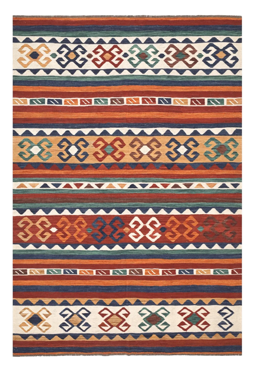 Orientalsk Teppe - Hazara Kelim Hand Woven - 205 x 287 cm (Størrelse: 205 x 287 cm)