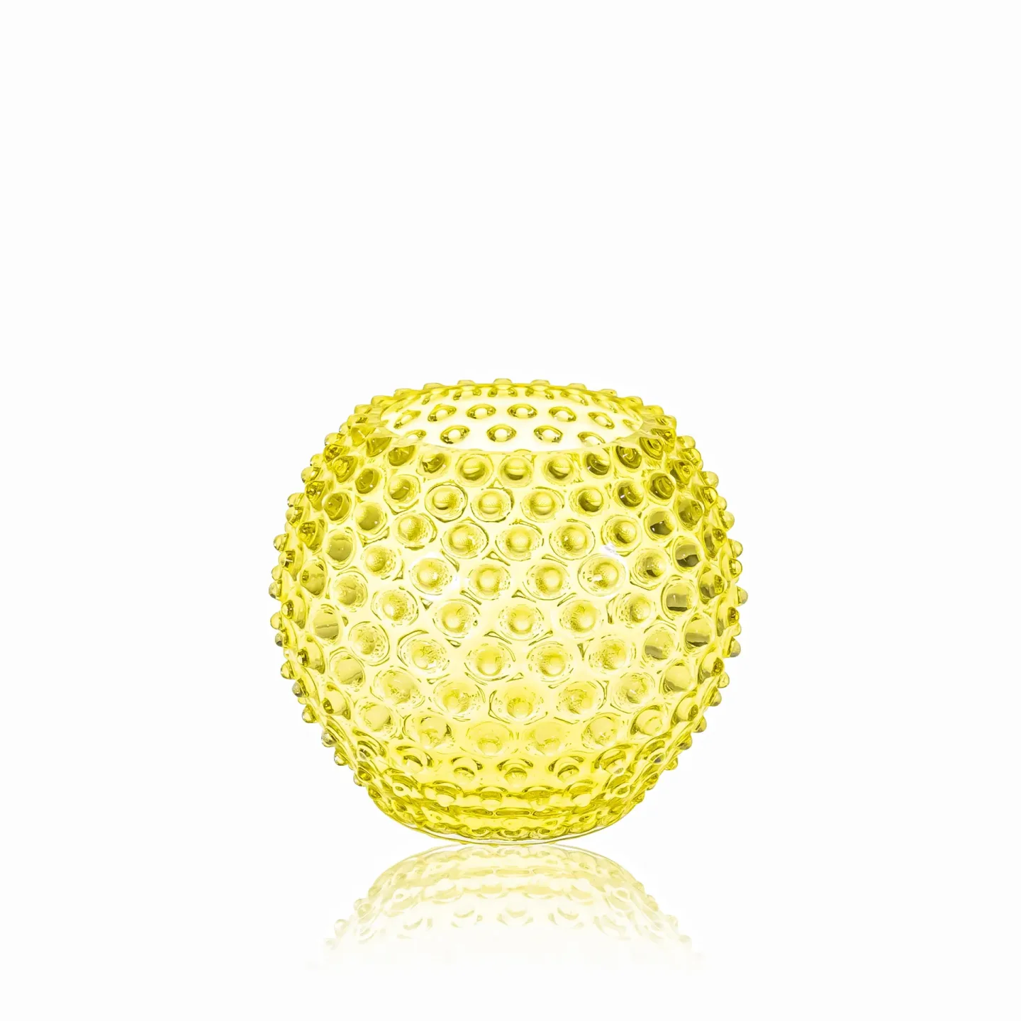 Anna Von Lipa Hobnail Globe Vase 18 cm Zitrone
