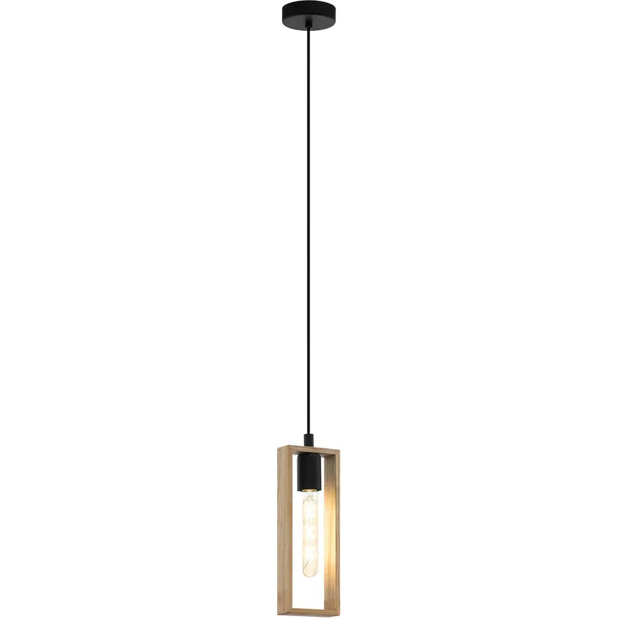 Eglo Pendellampe Littleton Schwarz Stahl 10 cm 110 cm