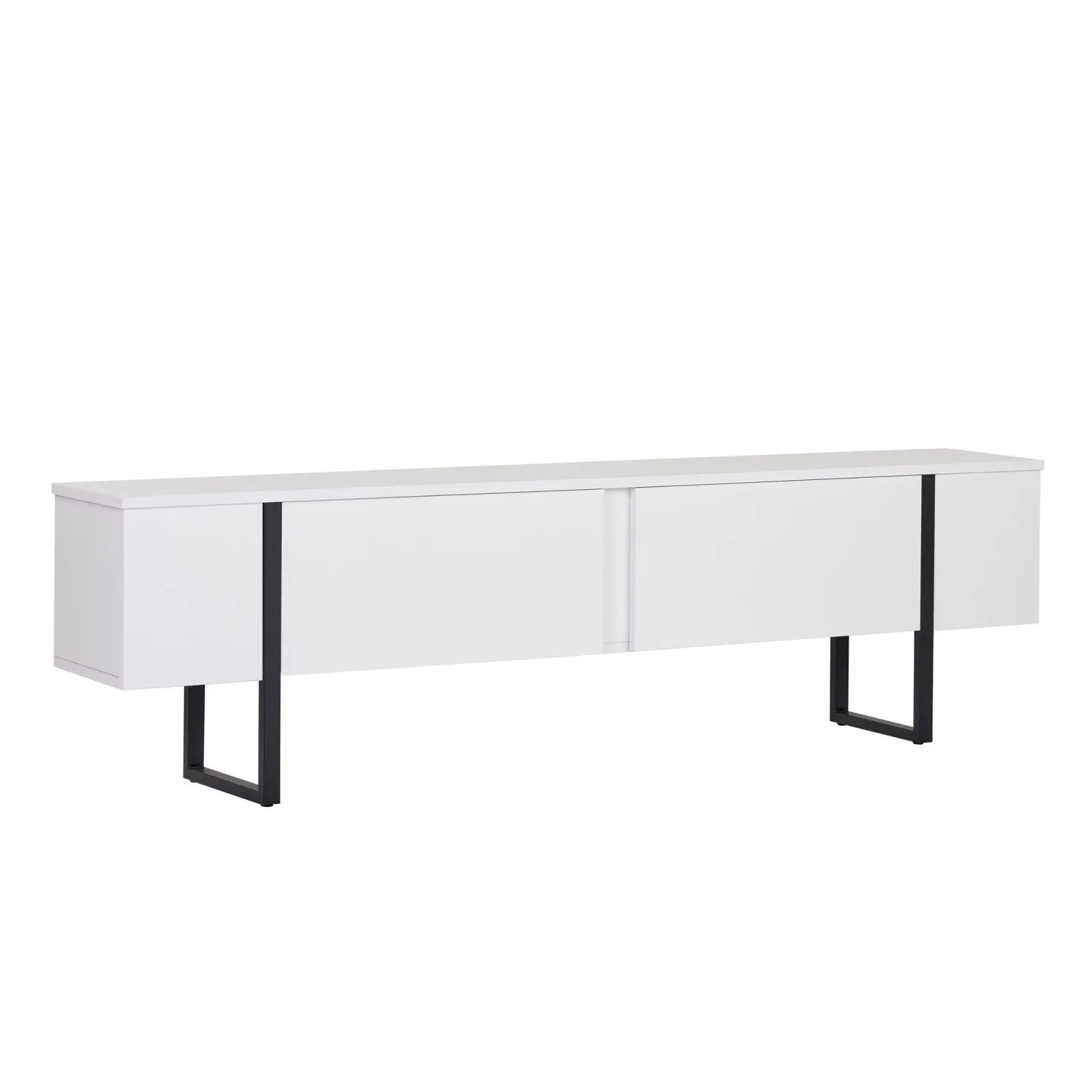 Nopira TV-bänk 180 cm - Vit och svart