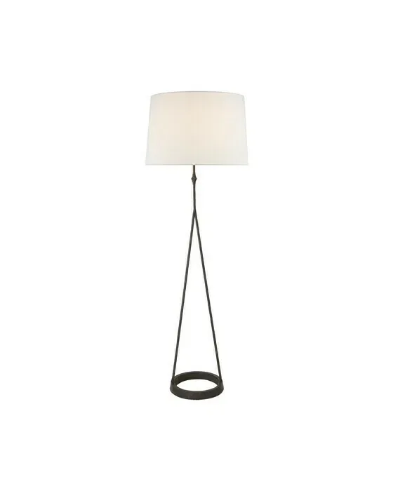 Dauphine Floor Lamp Black/Linen