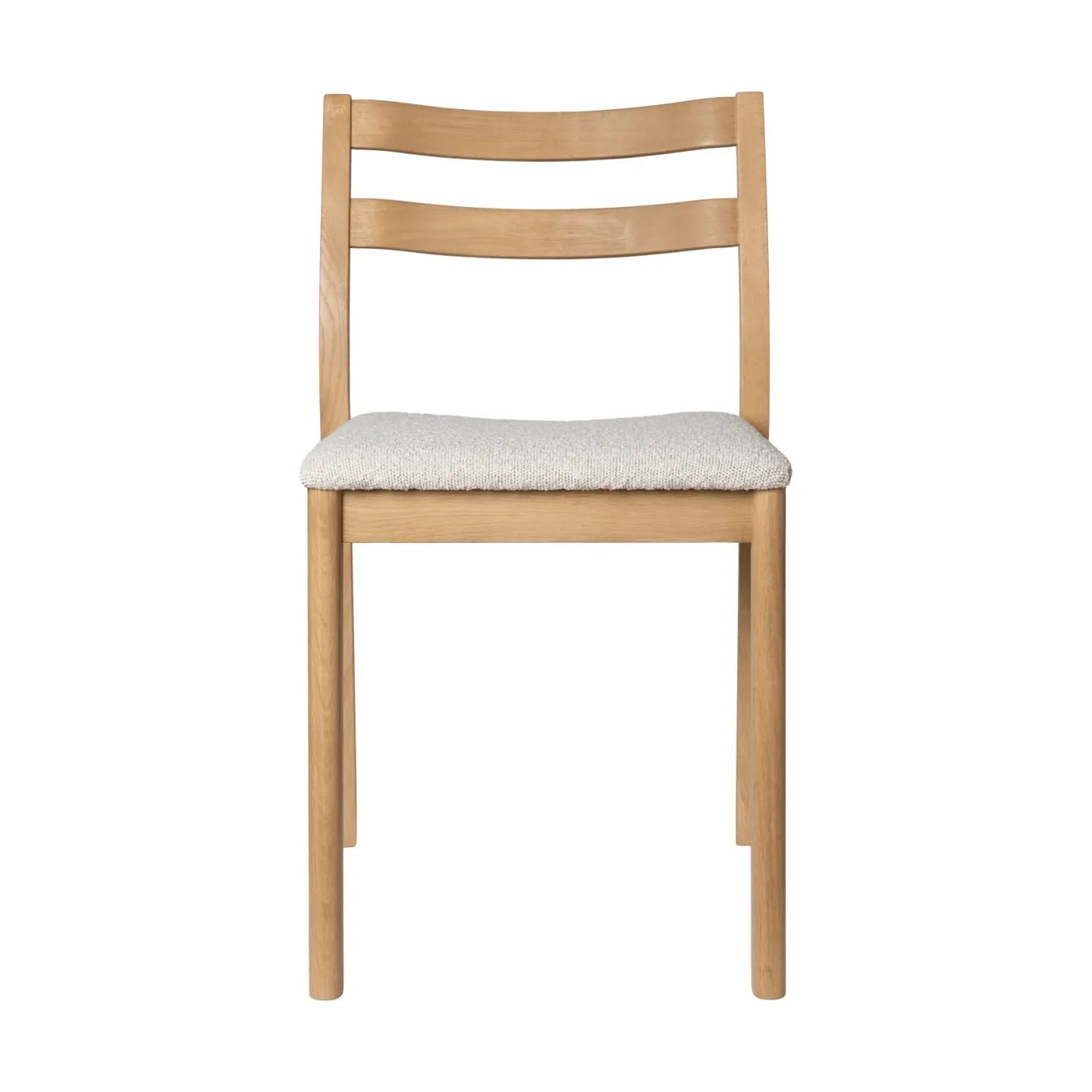 Ferm Living Boda stol Klädd sits rugged bouclé, ek-natural