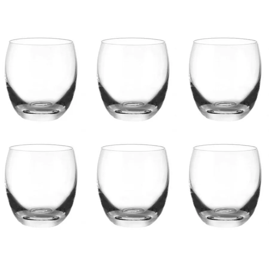 Trinkgläser-Set Leonardo transparent Kristallglas H 9.5 cm 0.4 l 6 Stk