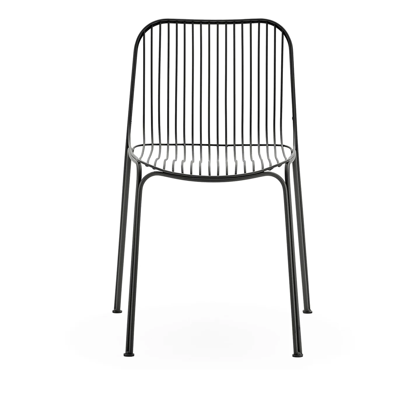 Kartell - Hiray Sedia Black - Matstolar utomhus - Ludovica + Roberto Palomba - Svart - Metall