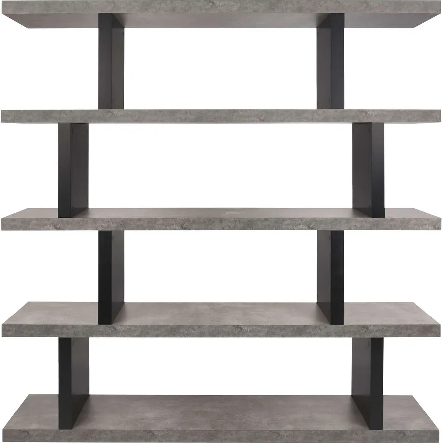 Regal Samos betongrau Holz B 163 H 172 cm