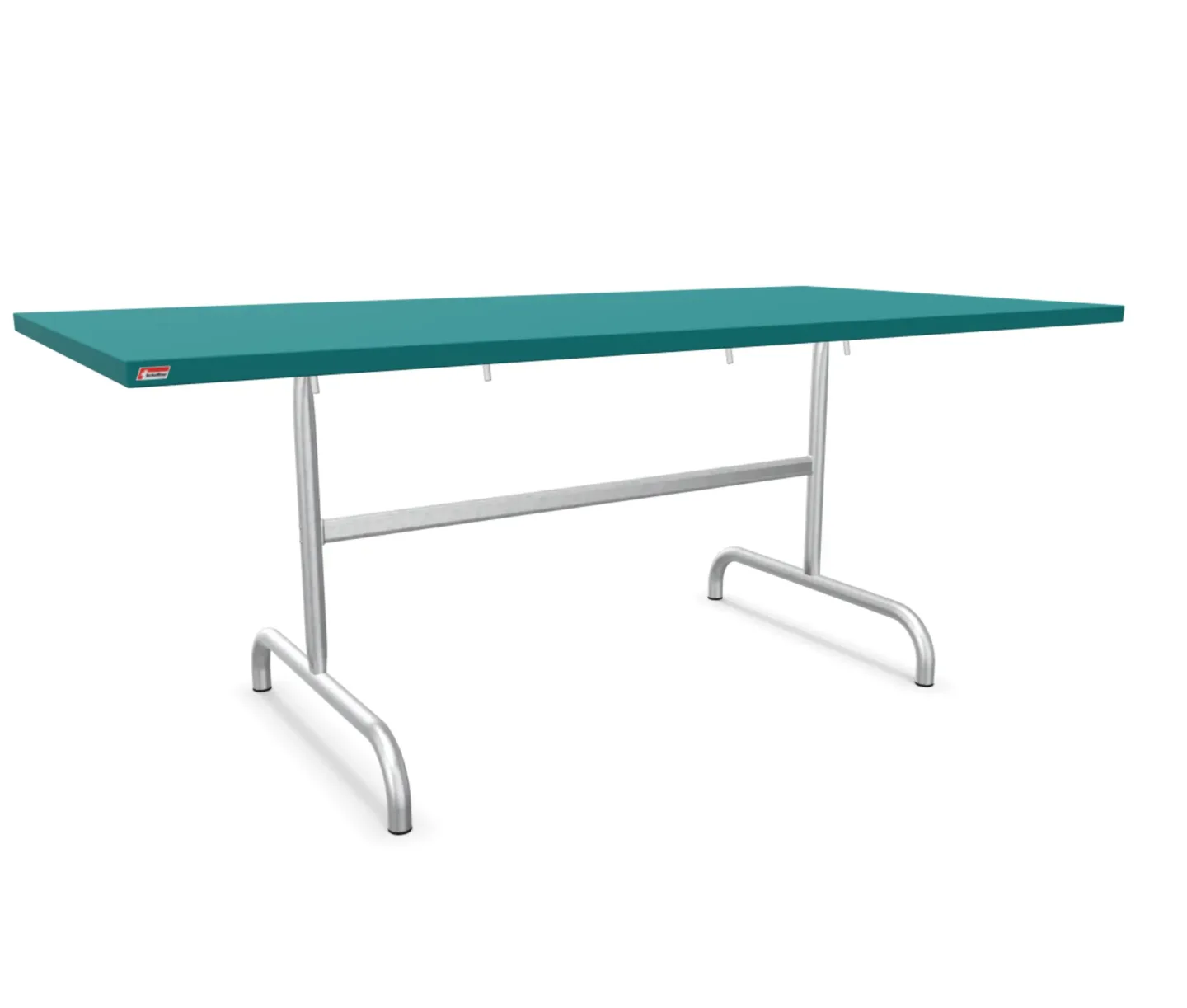 Schaffner Metall-Tisch Säntis Feuerverzinkt Blau | Schubiger Möbel