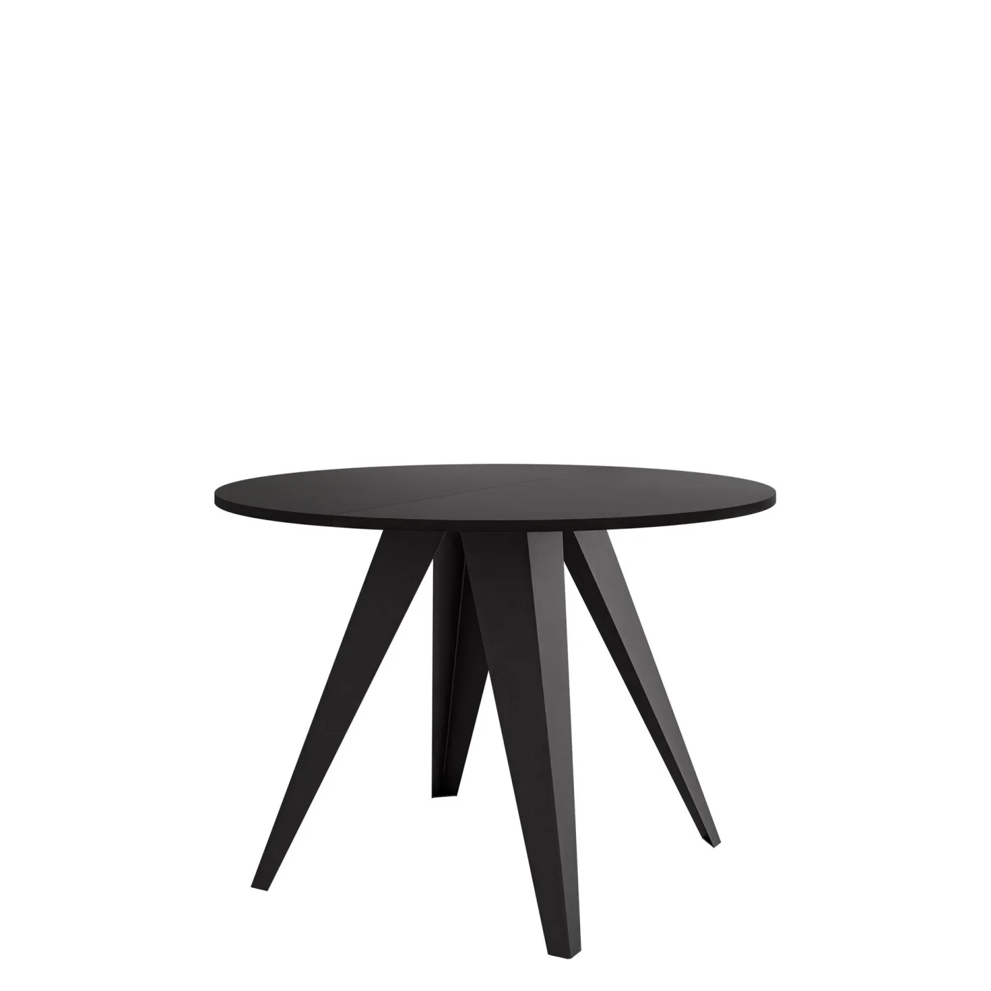 Hoban Matbord rund förlängningsbart 100-138 cm - Svart