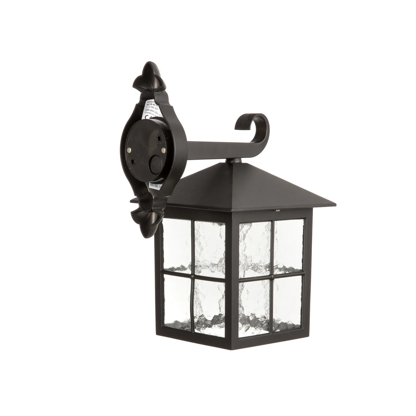 Winchester BL18 Außenwandlampe, schwarz/klar, IP43 - Elstead - Antik - Metall - Einflammig