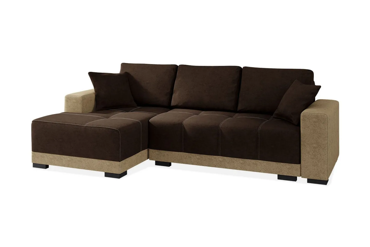 Dallas Divanbäddsoffa 240x140x80 cm - Brun
