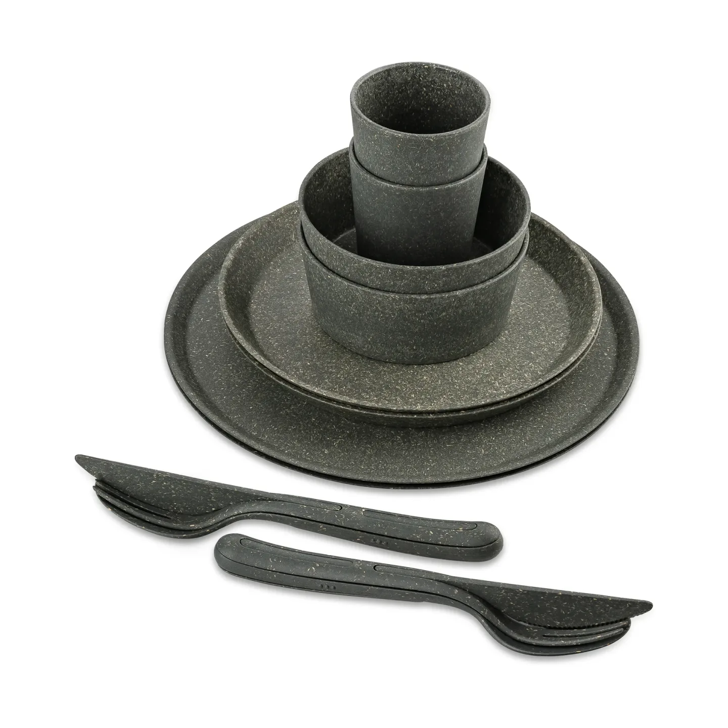 Koziol Connect Helsinki Serviceset 10 Teile Nature ash grey