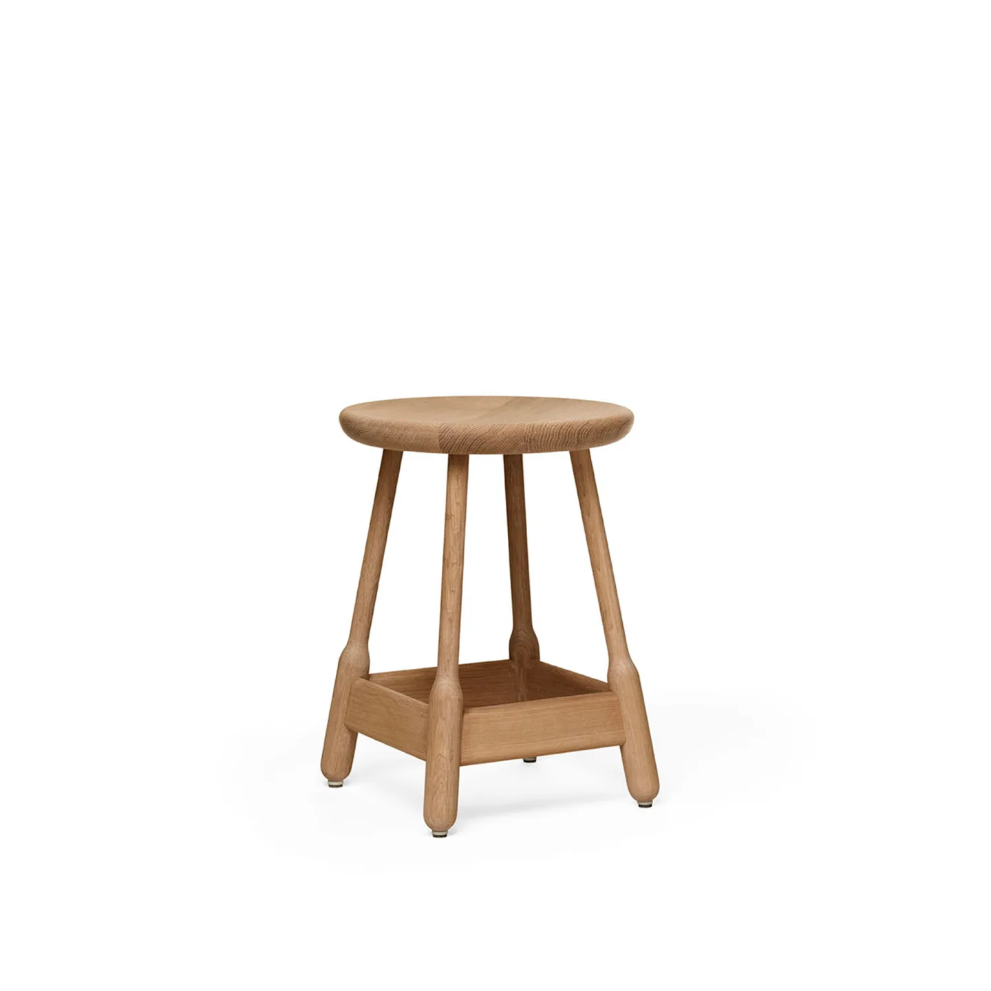 Massproductions - Albert Stool - H 500, Natural Oak, Utan klädsel - Pallar - Chris Martin - Träfärgad - Trä