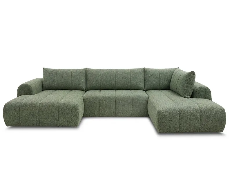 Wohnlandschaft BOBOCHIC NESTY Stoff chiniert hellgrün